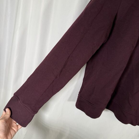 Talbots Sweater Women's Large Burgundy Long Sleeve Pullover 100% Cotton - Picture 6 of 9